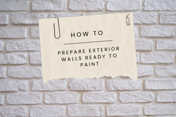 How to prep exterior walls